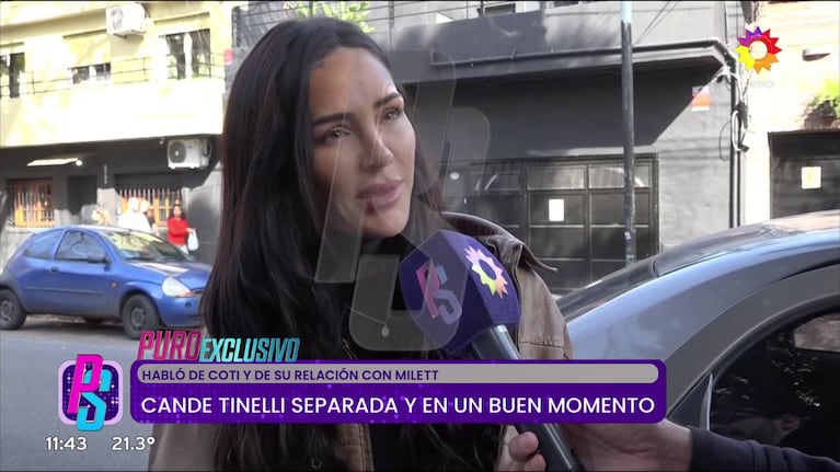 Cande Tinelli habló con Puro Show (Foto: captura de eltrece).