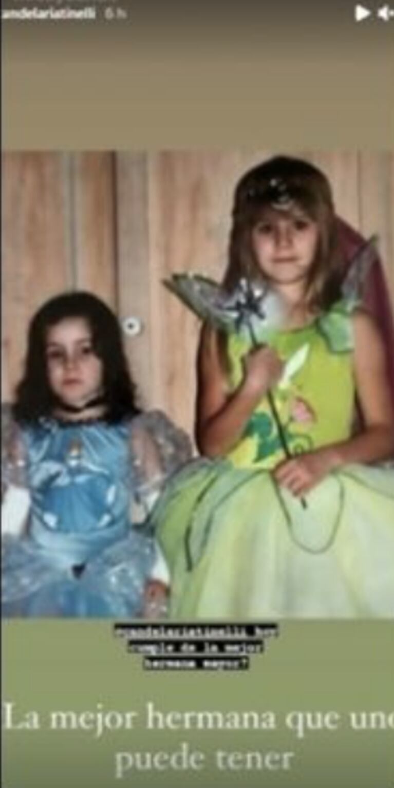 Cande Tinelli le dedicó a Mica divertidas fotos por sus 33 años: "La mejor hermana que una puede tener"