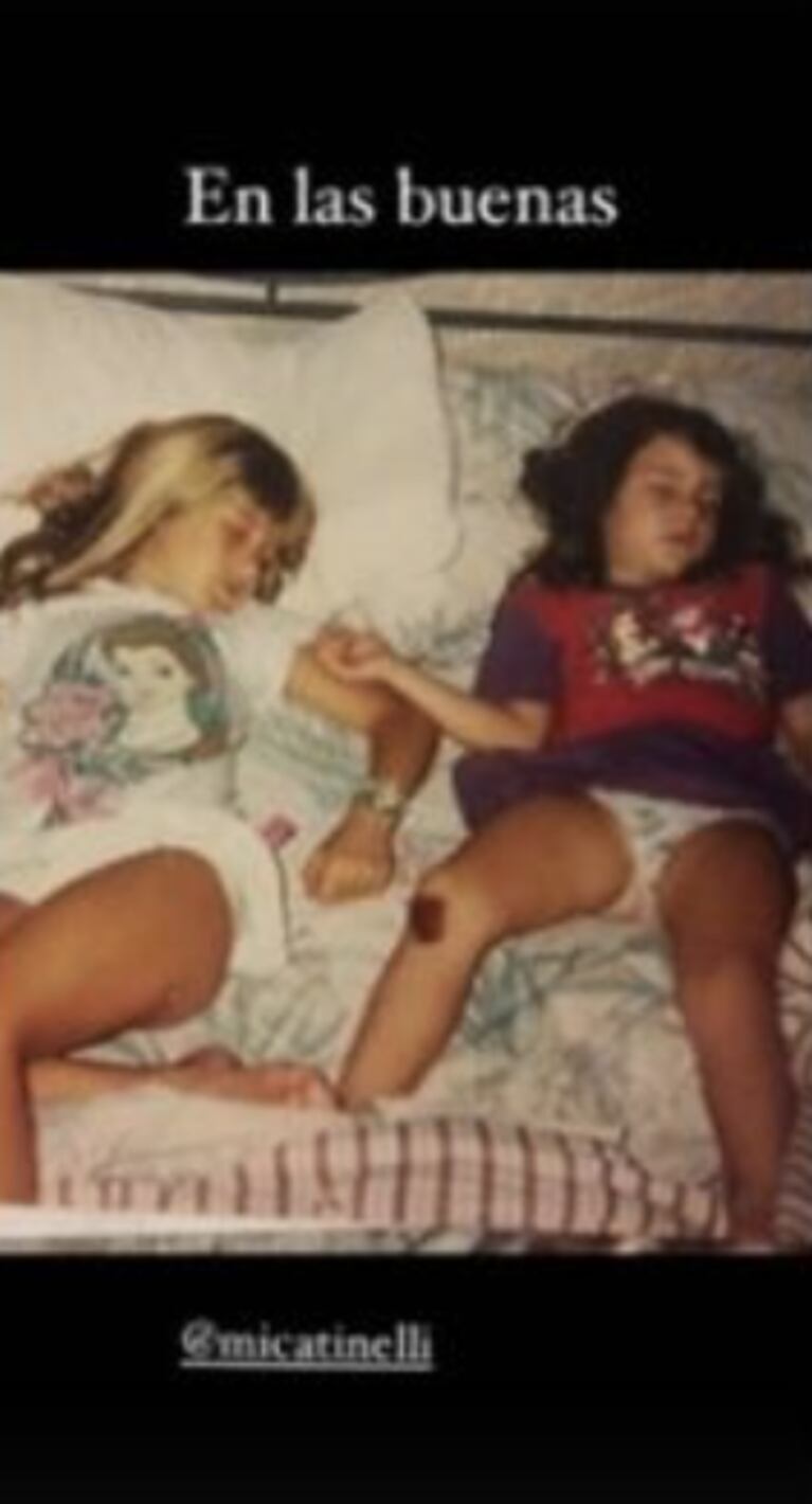 Cande Tinelli le dedicó a Mica divertidas fotos por sus 33 años: "La mejor hermana que una puede tener"