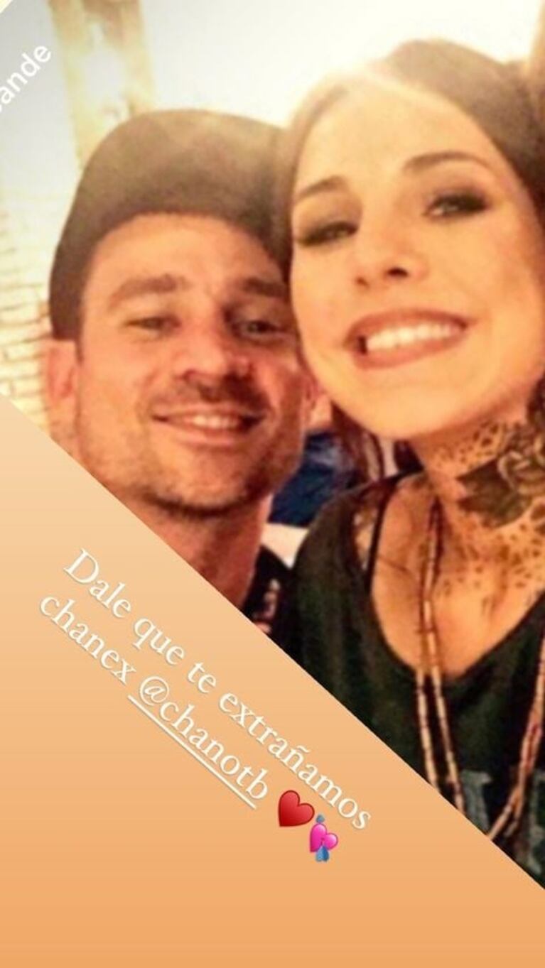 Cande Tinelli le dedicó un mensaje de apoyo a Chano en su recuperación: "Dale que te extrañamos”