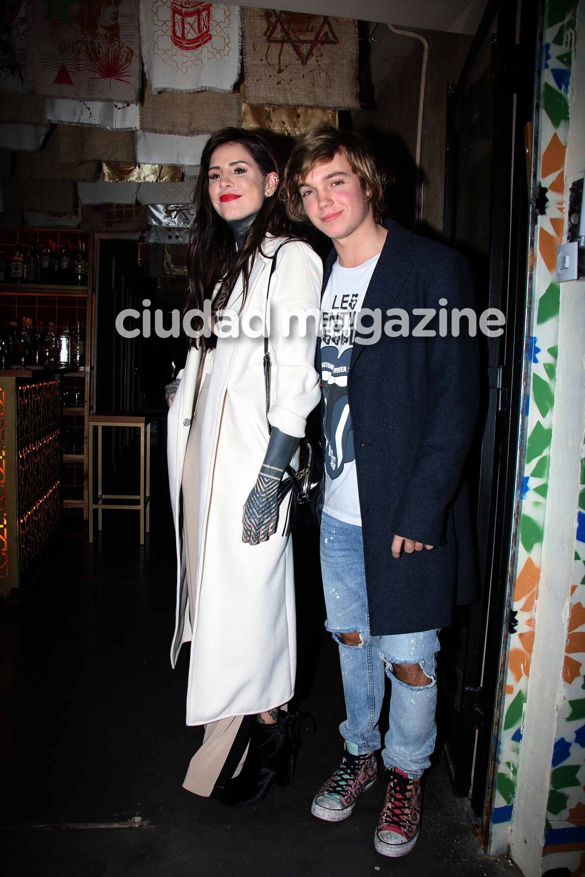 Cande Tinelli presentó su perfume junto a Franco, familia y amigos (Fotos: Movilpress).