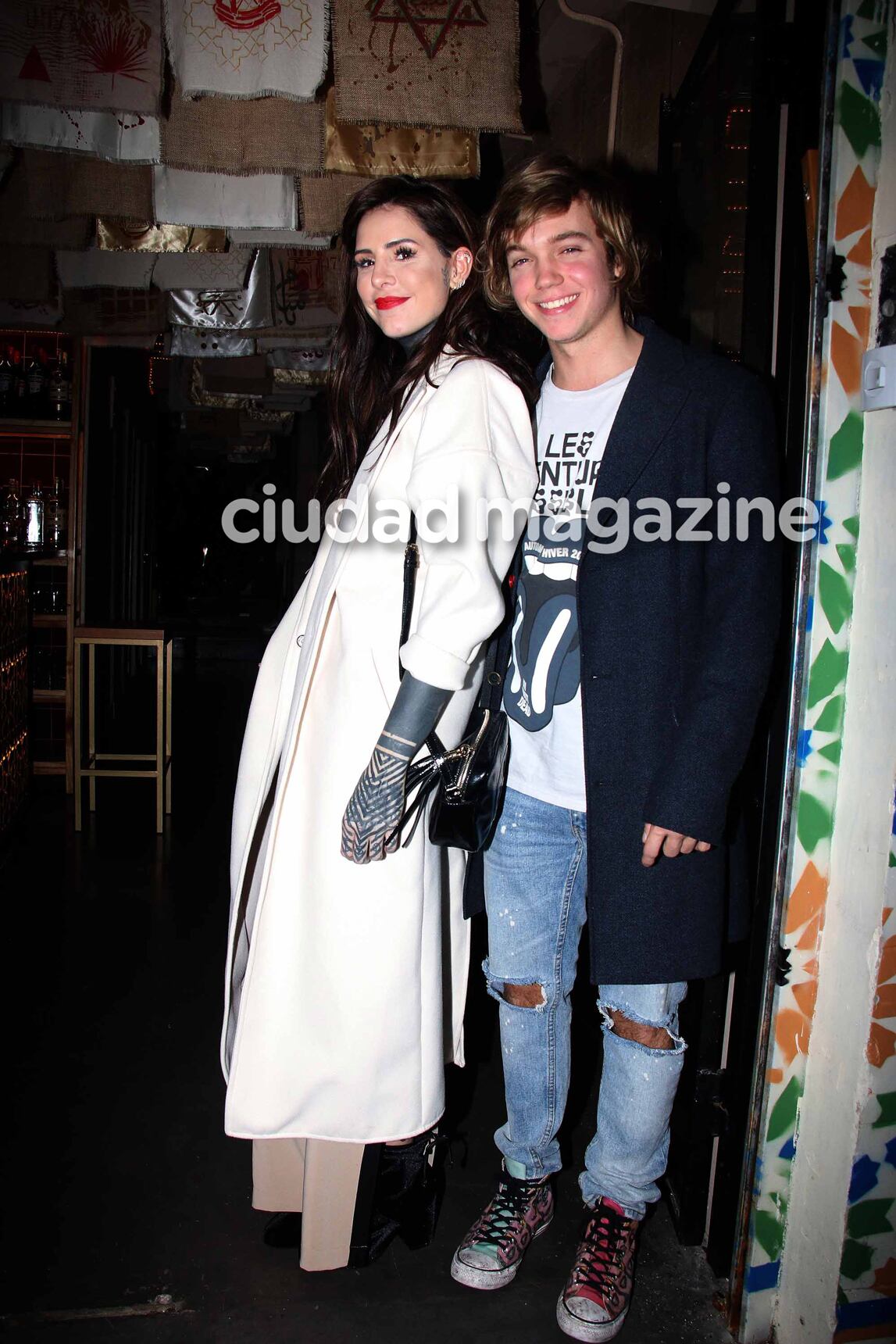 Cande Tinelli presentó su perfume junto a Franco, familia y amigos (Fotos: Movilpress).