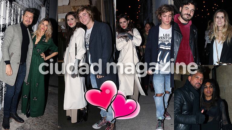 Cande Tinelli presentó su perfume junto a Franco, familia y amigos (Fotos: Movilpress).