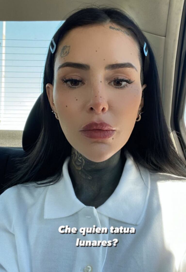 Cande Tinelli reveló qué original tatuaje quiere hacerse en su rostro: "¿Quién tatúa lunares?"