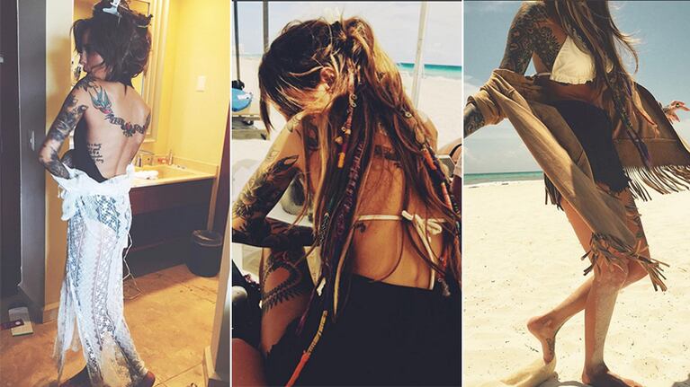 Cande Tinelli se animó a las rastas para Madness. Fotos: Instagram.