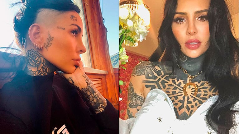 Cande Tinelli se hizo un impactante tatuaje de una araña en la cabeza: Incy wincy