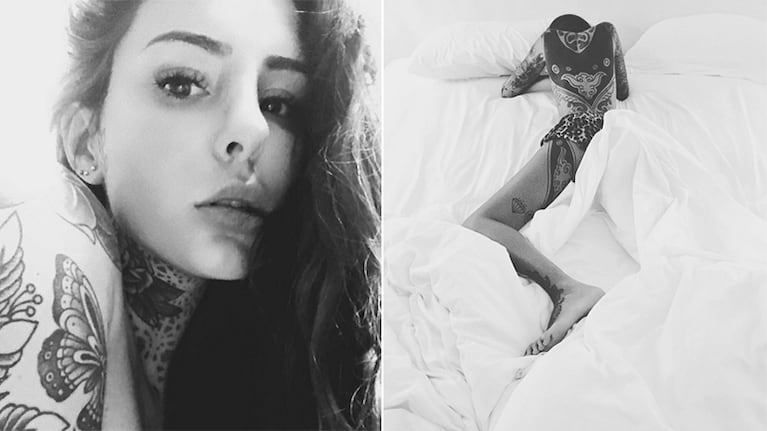 Cande Tinelli, súper sexy en la cama. Foto: Instagram.