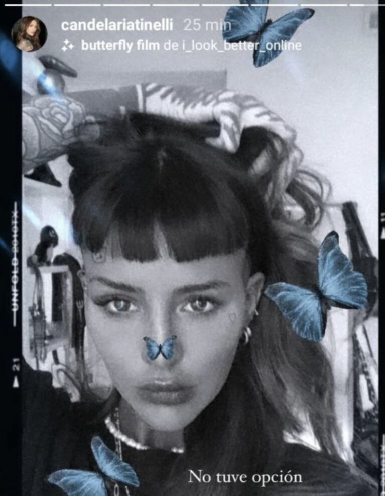 Cande Tinelli tuvo que cambiar su look porque se le había quemado el cabello: "No tuve opción"