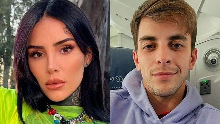 Cande Tinelli y Santiago Urrutia en España.