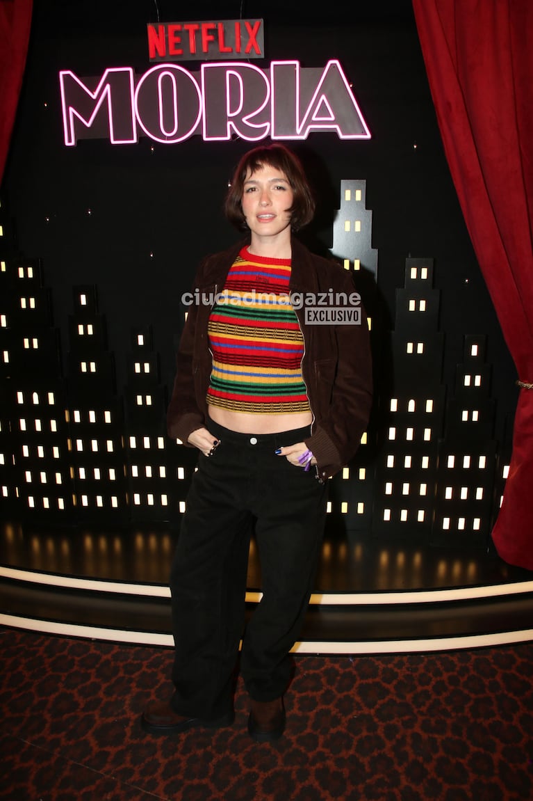 Cande Vetrano en el estreno de la serie de Moria Casán (Foto: Movilpress).