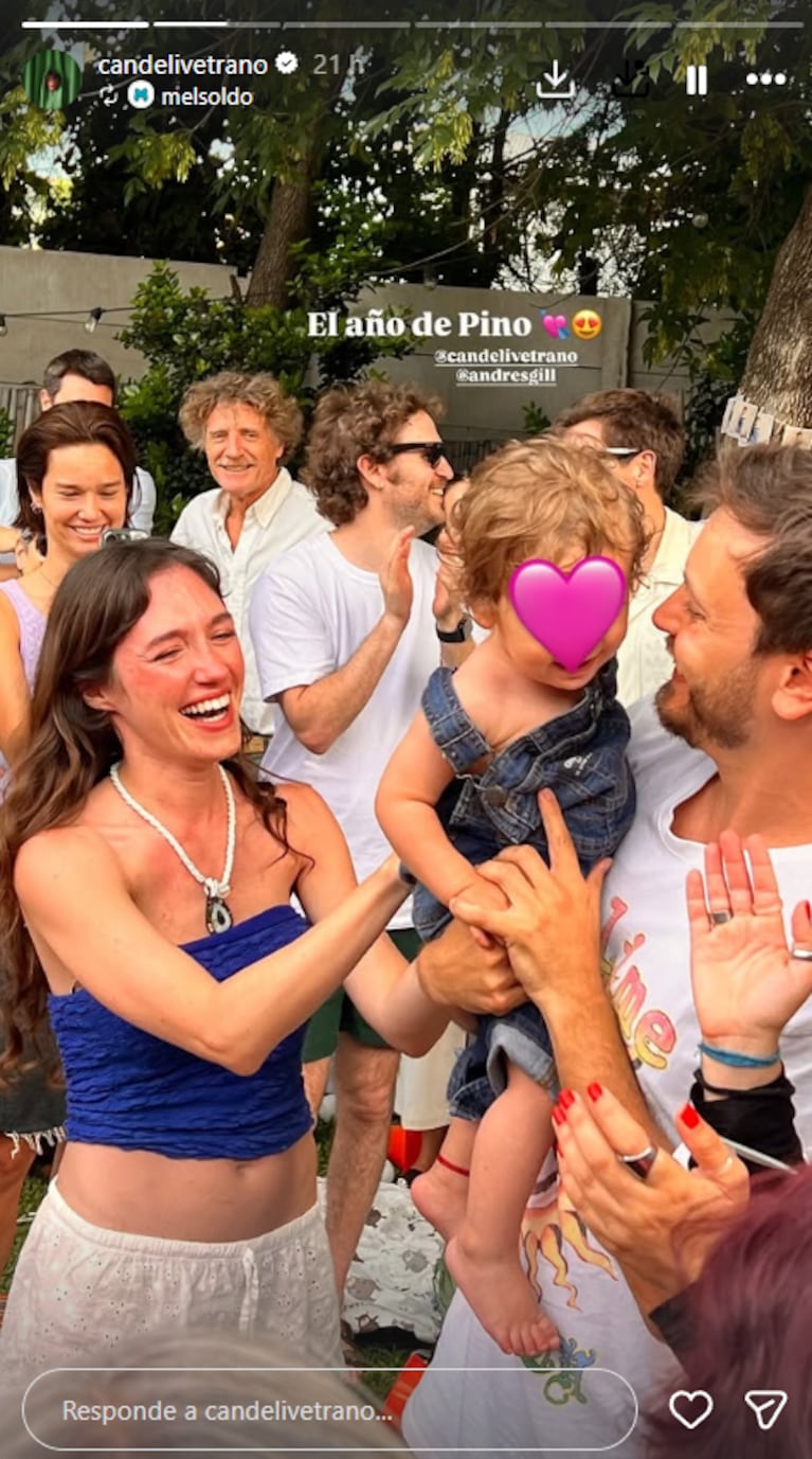 Cande Vetrano mostró las travesuras en Navidad de Pino, su hijo con Andrés Gil: “No para” | Créditos: Instagram @candelivetrano