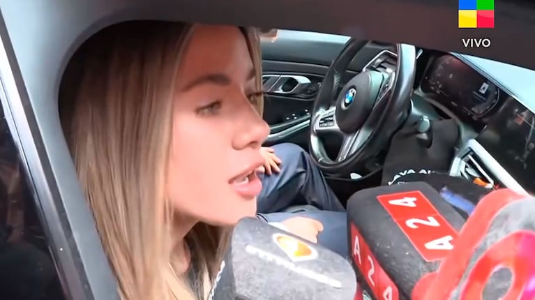 Candela Arizaga. Captura de Intrusos, América TV.