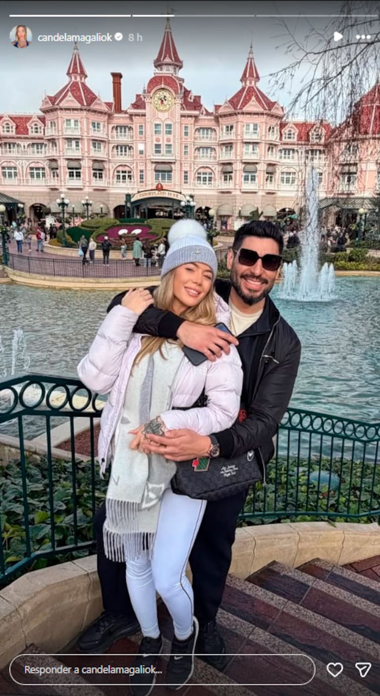 Candela Arizaga y Facundo Moyano (foto de Instagram)