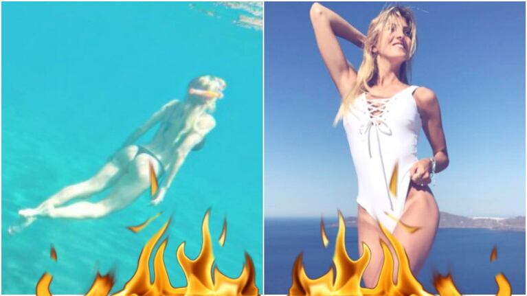 Candela Ruggeri, una diosa suelta en Grecia (Fotos: Instagram)