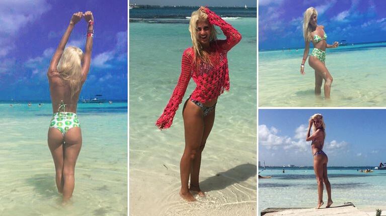 Candela Ruggeri, una sirenita argentina suelta en Cancún: mirá su álbum de fotos sexies