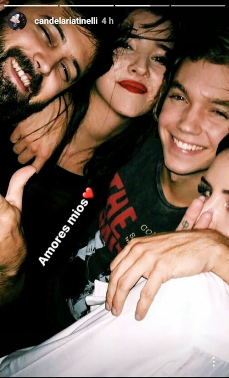 Candelaria Tinelli, a full con Franco Masini: "Mis amores"