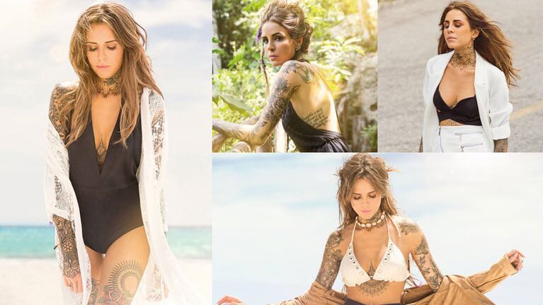 Candelaria Tinelli, diosa en las playas de México (Fotos: Madness Clothing). 