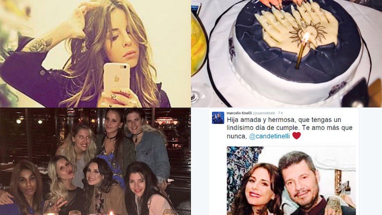 Candelaria Tinelli, feliz en su cumpleaños Fotos: Instagram y Twitter. 