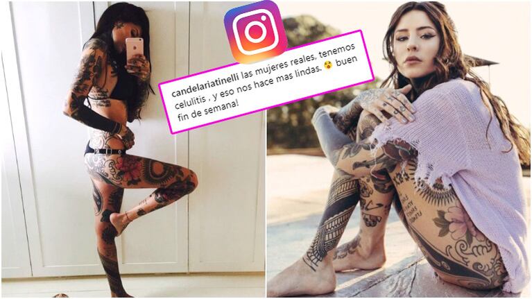 Candelaria Tinelli mostró su celulitis en bikini (Fotos: Instagram)