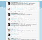Candelaria Tinelli se cruzó con Dalma y Gianinna Maradona en Twitter.