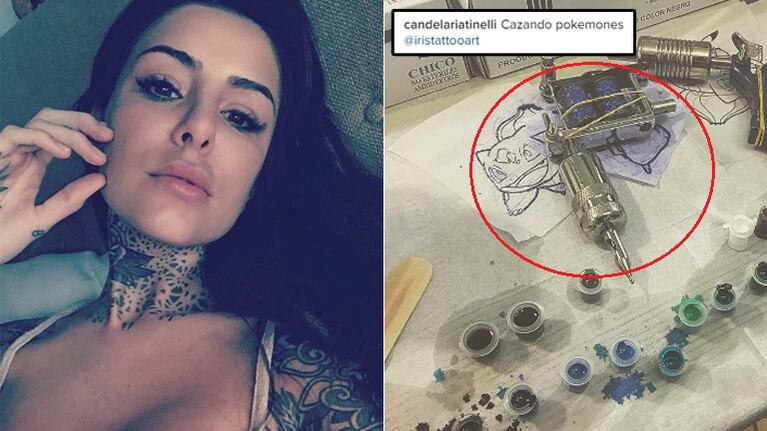 Candelaria Tinelli se tatuó un Pokémon (Foto: Instagram)