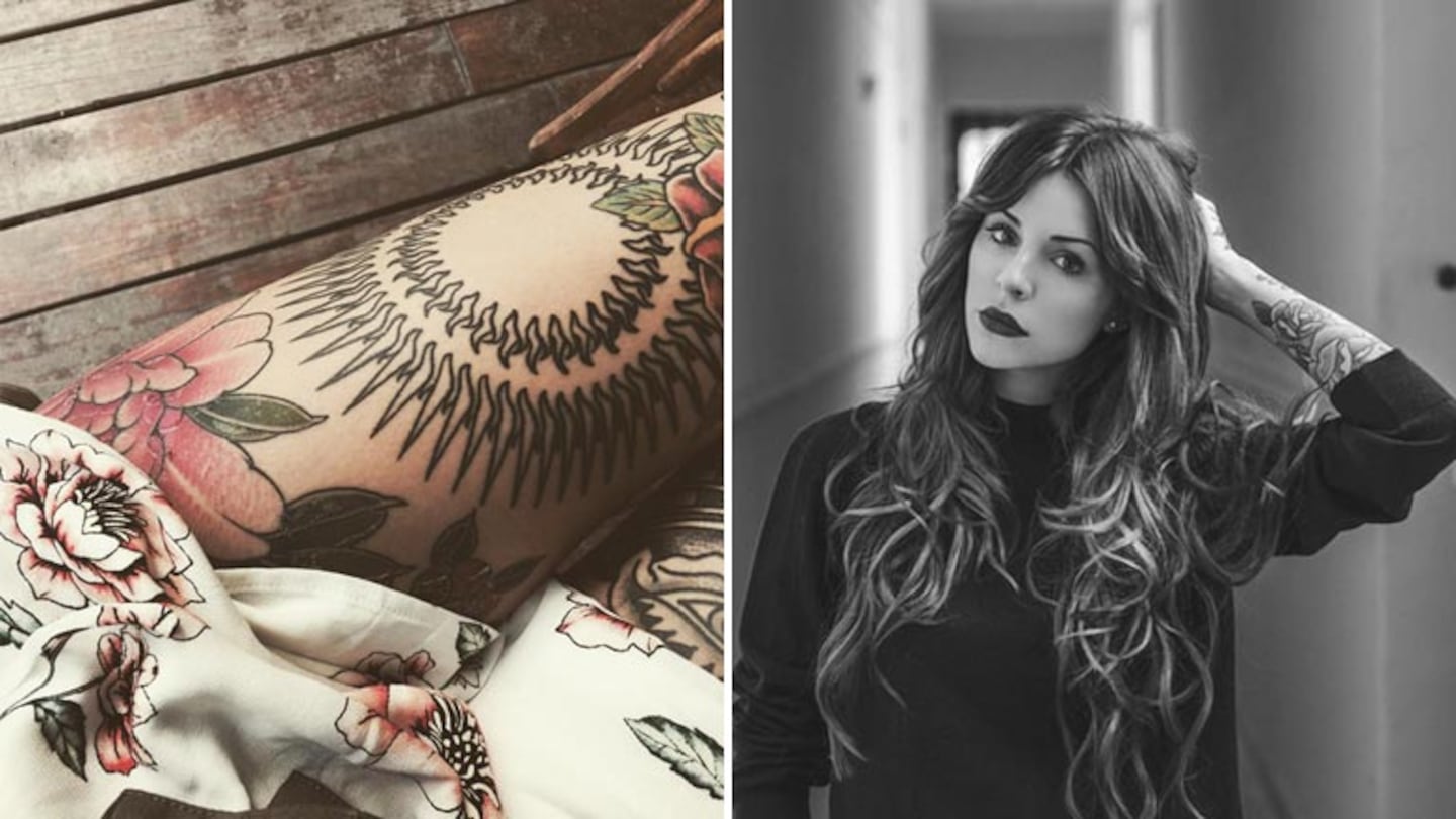 Candelaria Tinelli se tatuó una flor en su muslo izquierdo. Foto: Instagram.