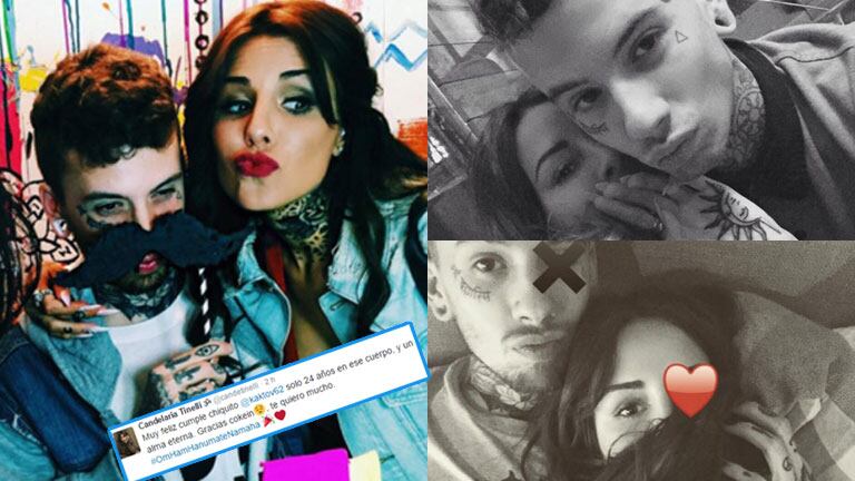 Candelaria Tinelli y un saludo muy especial a su tatuador: “Feliz cumple chiquito, sólo 24 años en ese cuerpo y un alma eterna”