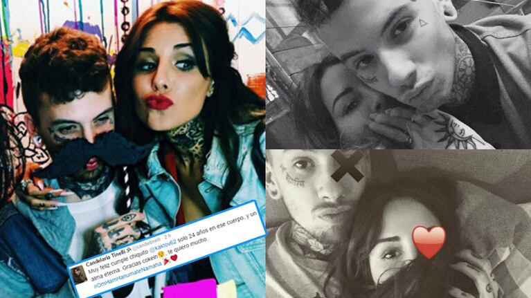 Candelaria Tinelli y un saludo muy especial a su tatuador: “Feliz cumple chiquito, sólo 24 años en ese cuerpo y un alma eterna”