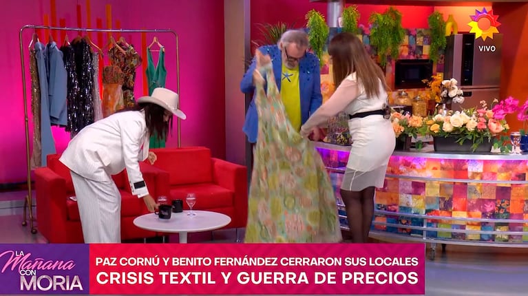 Captura de eltrece, La Mañana con Moria