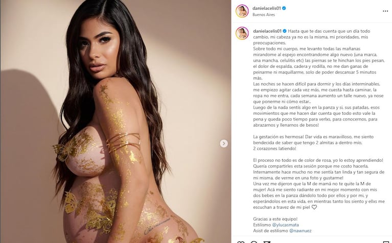 Captura de Instagram de @danielacelis01