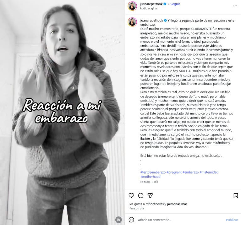 captura de Instagram @juanarepettook