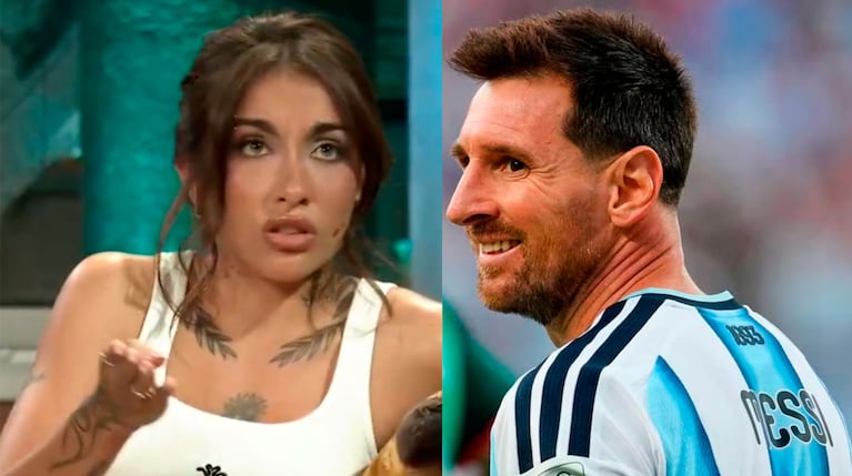 Captura de María Becerra en La Revuelta. Leo Messi (Foto: AP /Ed Zurga)