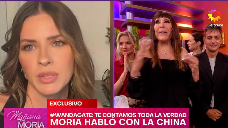 Captura de pantalla de eltrece, La Mañana con Moria.