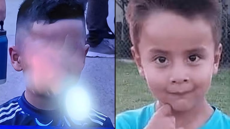 Captura de TV muestra la última imagen que se tiene del niño, que es muy parecido a Loan.