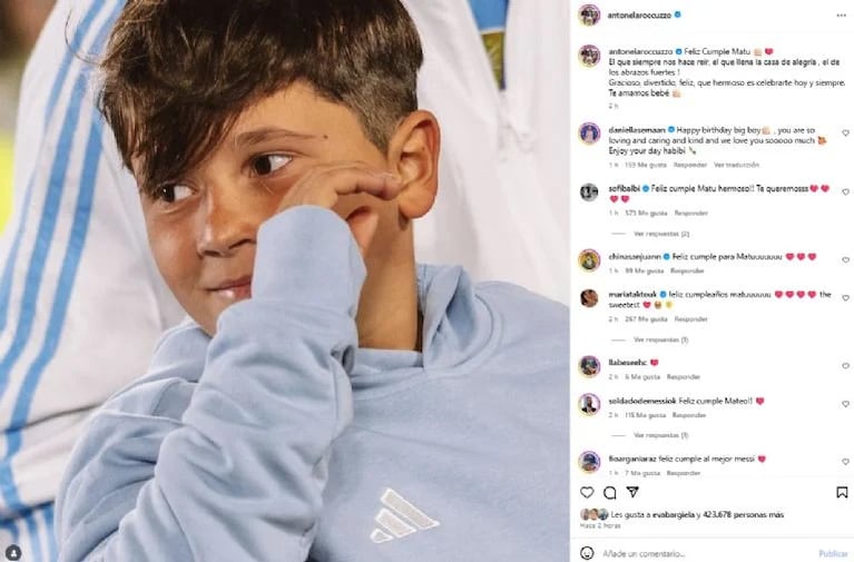 Captura: Instagram @antonelaroccuzzo
