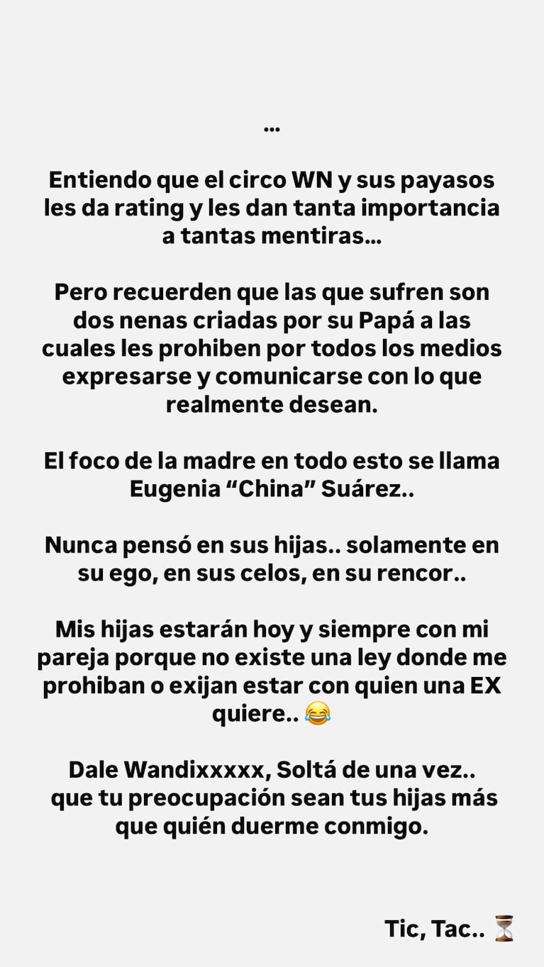 Captura: Instagram @mauroicardi