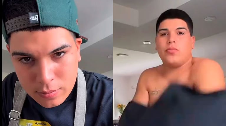 Capturas del vivo de Thiago Medina en TikTok.