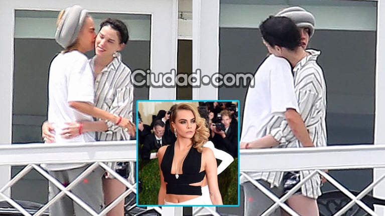 Cara Delevingne y su novia, St. Vincent, a los mimos (Fotos: GrosbyGroup y AFP). 