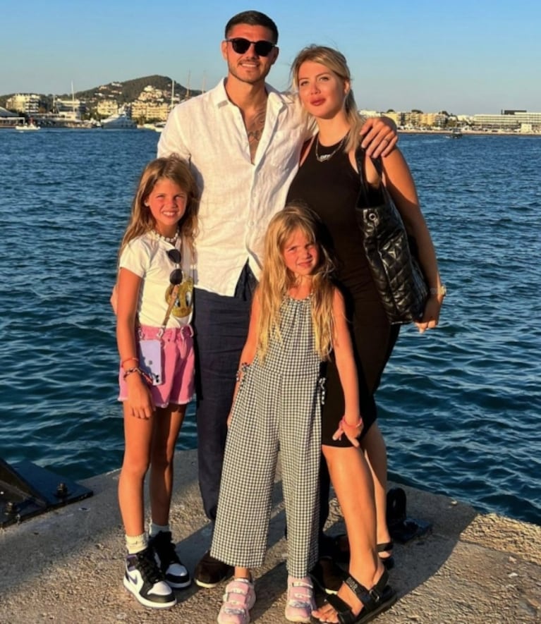 Cariñoso ida y vuelta de Mauro Icardi y Wanda Nara tras la crisis de pareja: "Mis chicas"