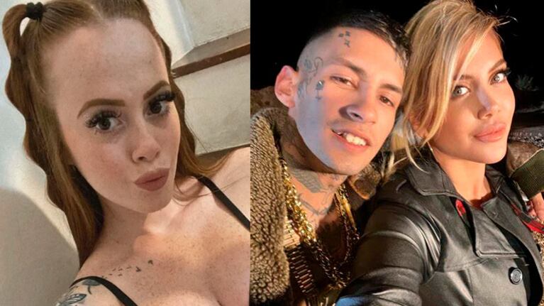 Cariñoso ida y vuelta entre Wanda Nara y L-Gante tras la escena de celos de ella por Mica Pride.