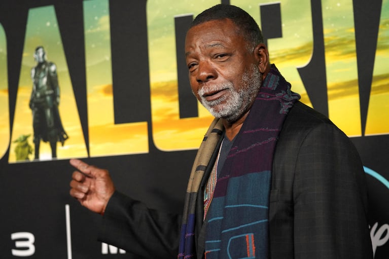Carl Weathers en la avant de The Mandalorian Season 3, en 2023.