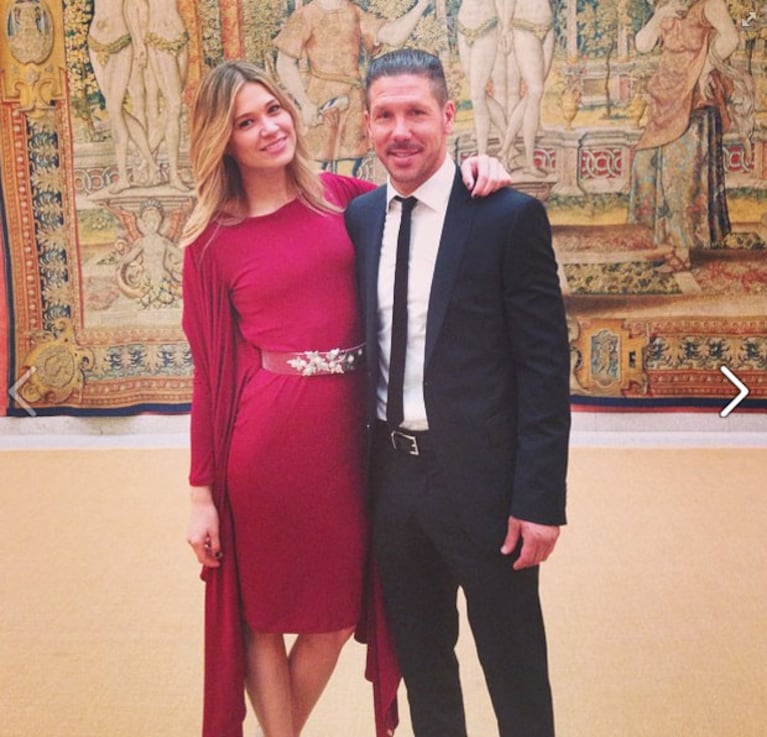 Carla Pereyra celebró el primer aniversario junto a "El Cholo" Simeone. (Fotos: Instagram)