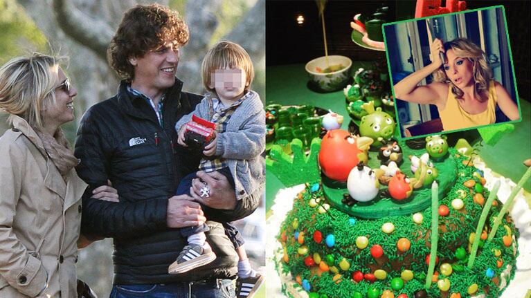 Carla Peterson, ¿cocinera? Le preparó una gran torta de cumple a Gaspar (Fotos: Instagram y Web).