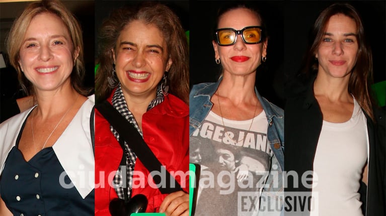 Carla Peterson, Érica Rivas, Julieta Cardinali y María Abadi en el estreno de Nuestra Tierra (Fotos: Movilpress).