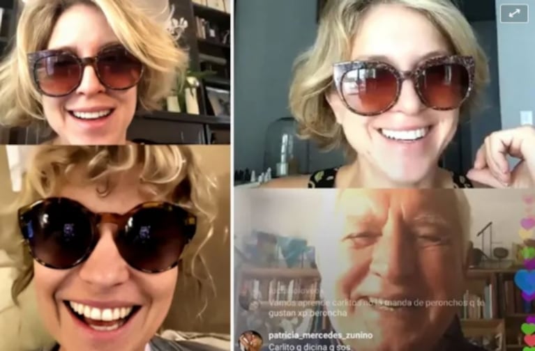 Carla Peterson habló de sus desopilantes transmisiones en Instagram: "Me parece rarísimo compartir tanta intimidad" 