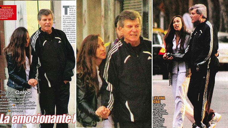 Carlos Calvo sigue peleando para recuperarse del segundo ACV que sufrió hace 6 años. (Foto: revista Paparazzi)