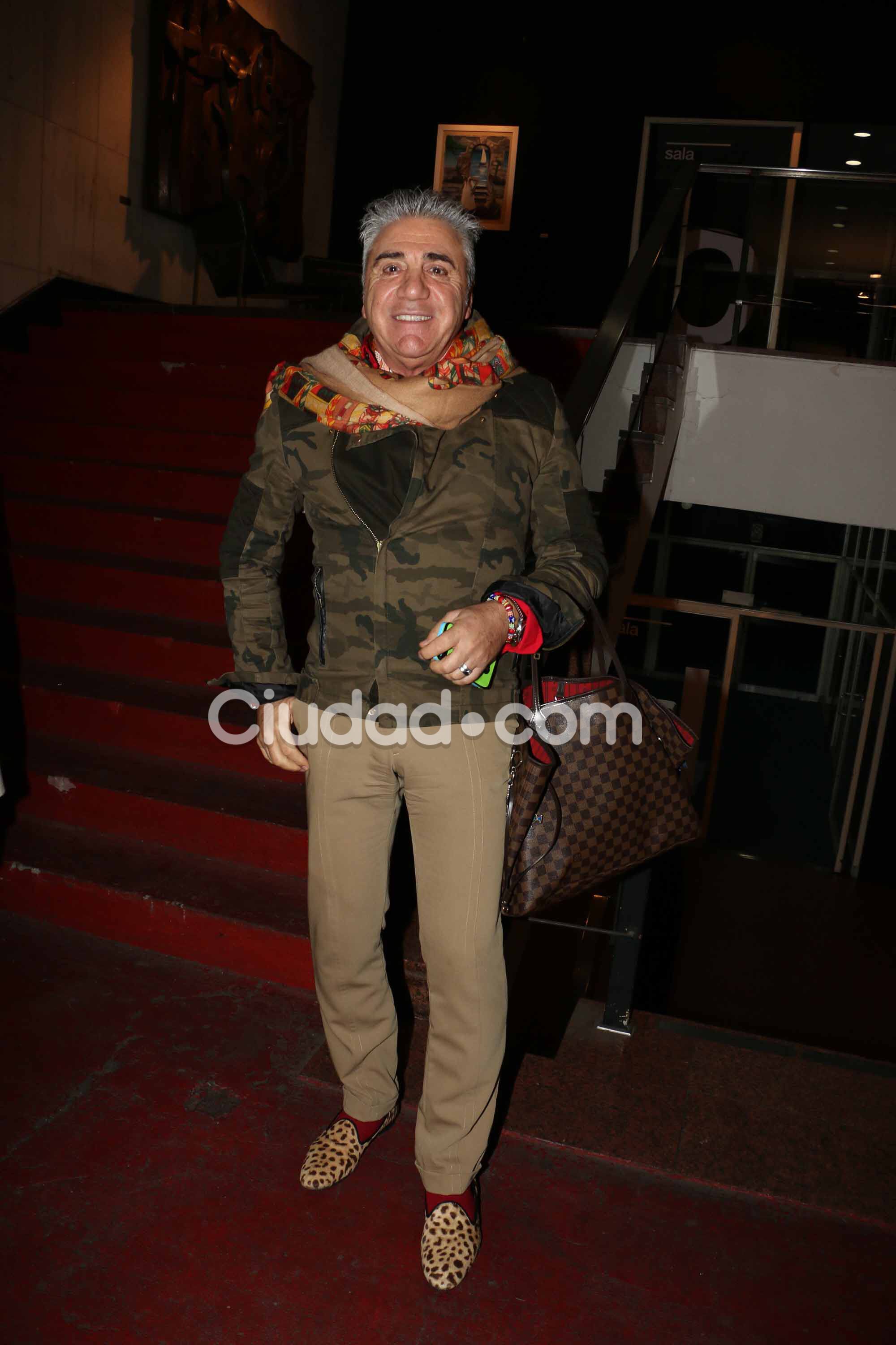 Carlos Di Domenico fue a ver a Juana Viale al teatro (Foto: Movilpress)