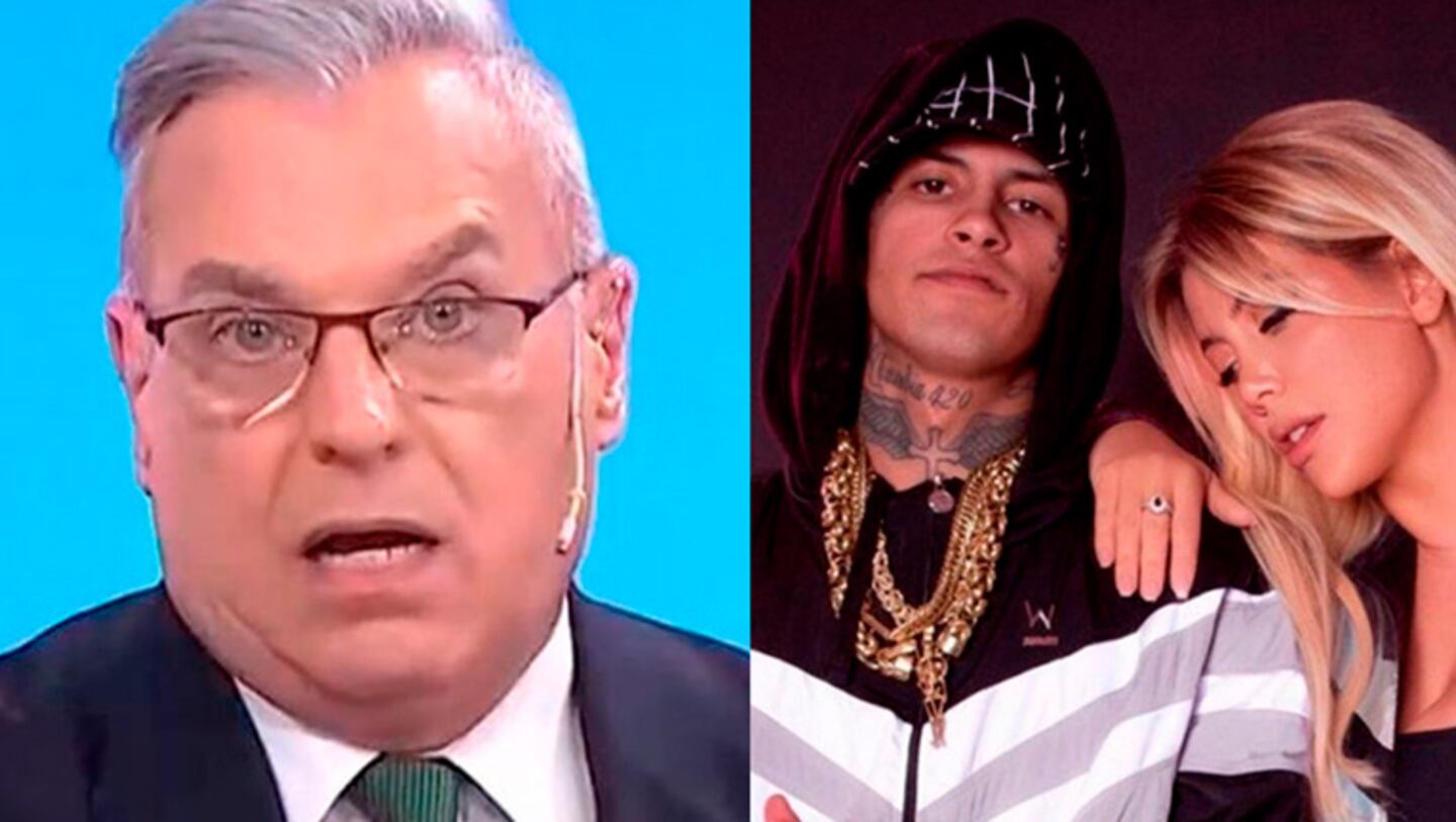 Carlos Monti apuntó muy fuerte contra L-Gante por la canción que le escribió a Wanda Nara.