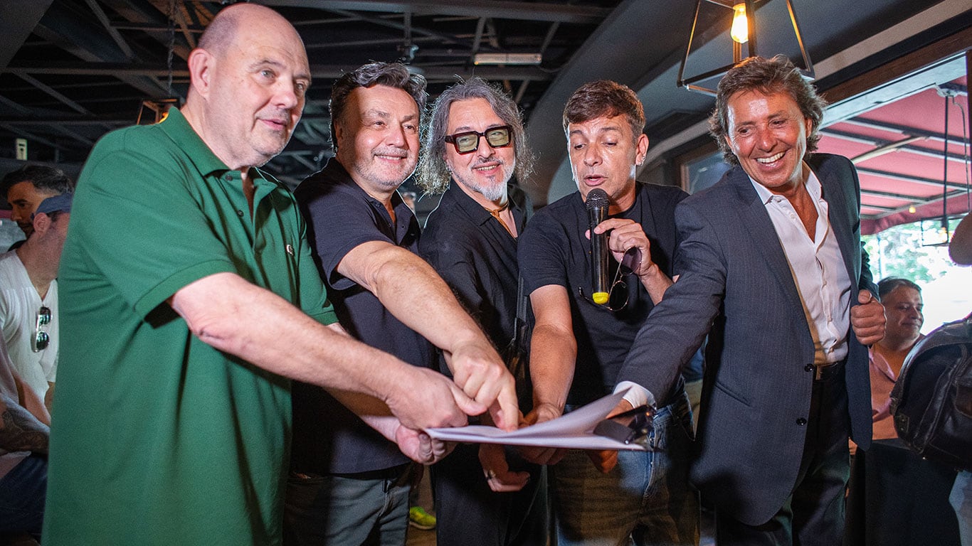 Carlos Rotemberg, Marcos Carnevale, Esteban Prol, Martín Bossi y Gustavo Bermúdez. (Foto: Prensa)