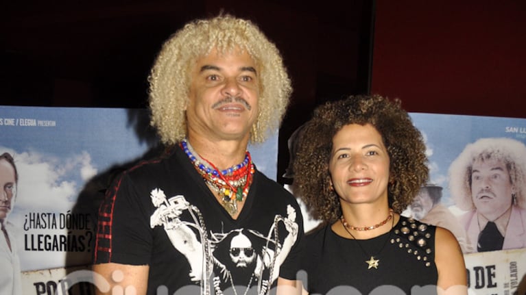 Carlos Valderrama y Elvira Redondo, su esposa. (Foto: Jennifer Rubio-Ciudad.com)